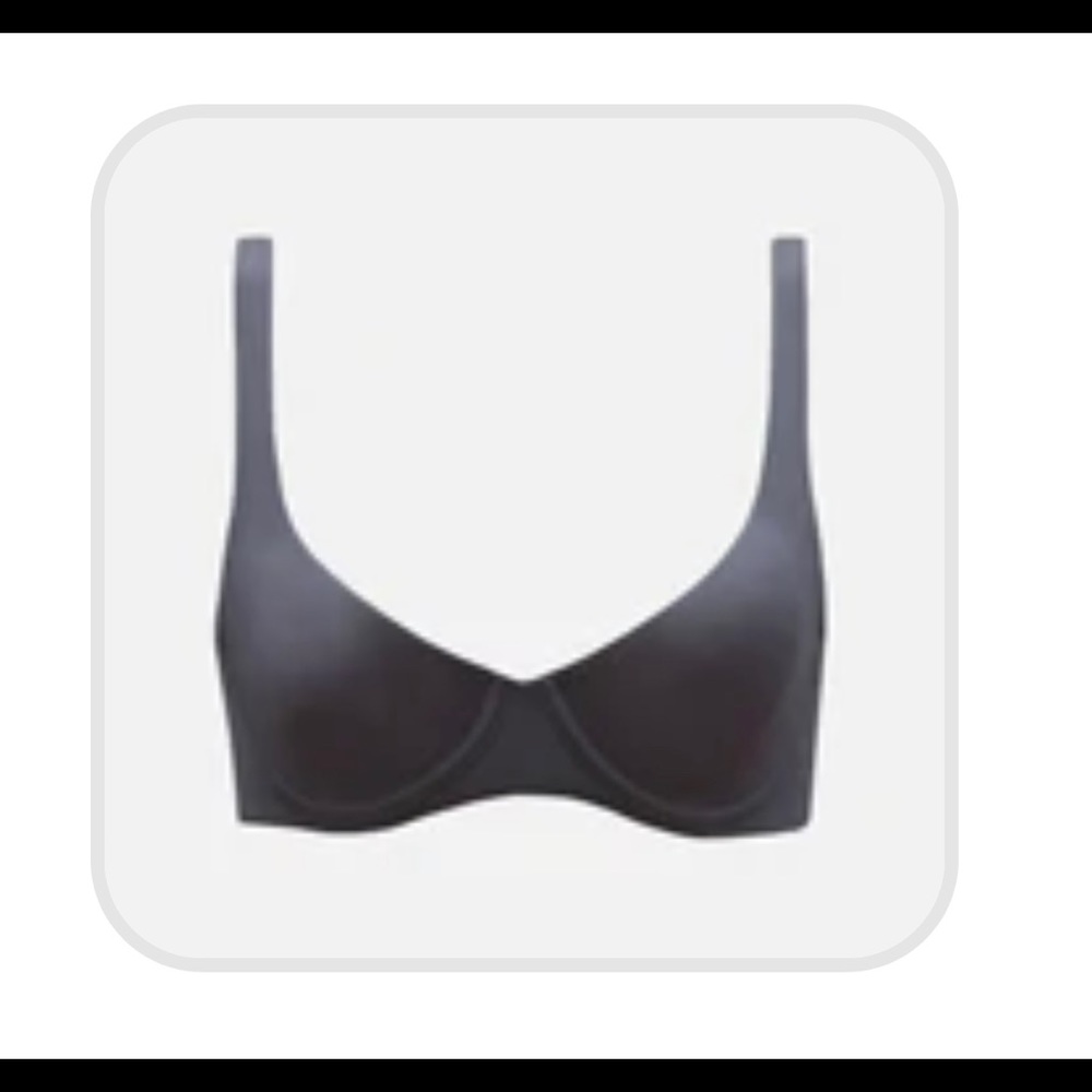 CUUP Smooth Underwire Bra in Charcoal Gray